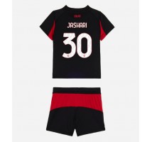 AC Milan Ardon Jashari #30 Koszulka Podstawowa dzieci 2025-26 Krótki Rękaw (+ krótkie spodenki)